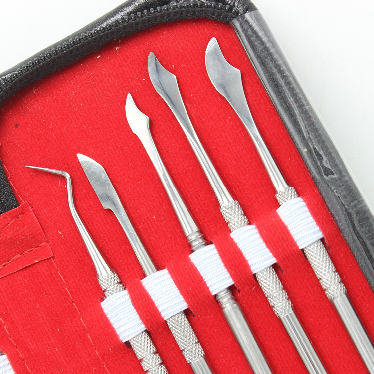 牙科技工蜡刀工具包 牙科雕刻刀雕牙 技工蜡刀义齿材料