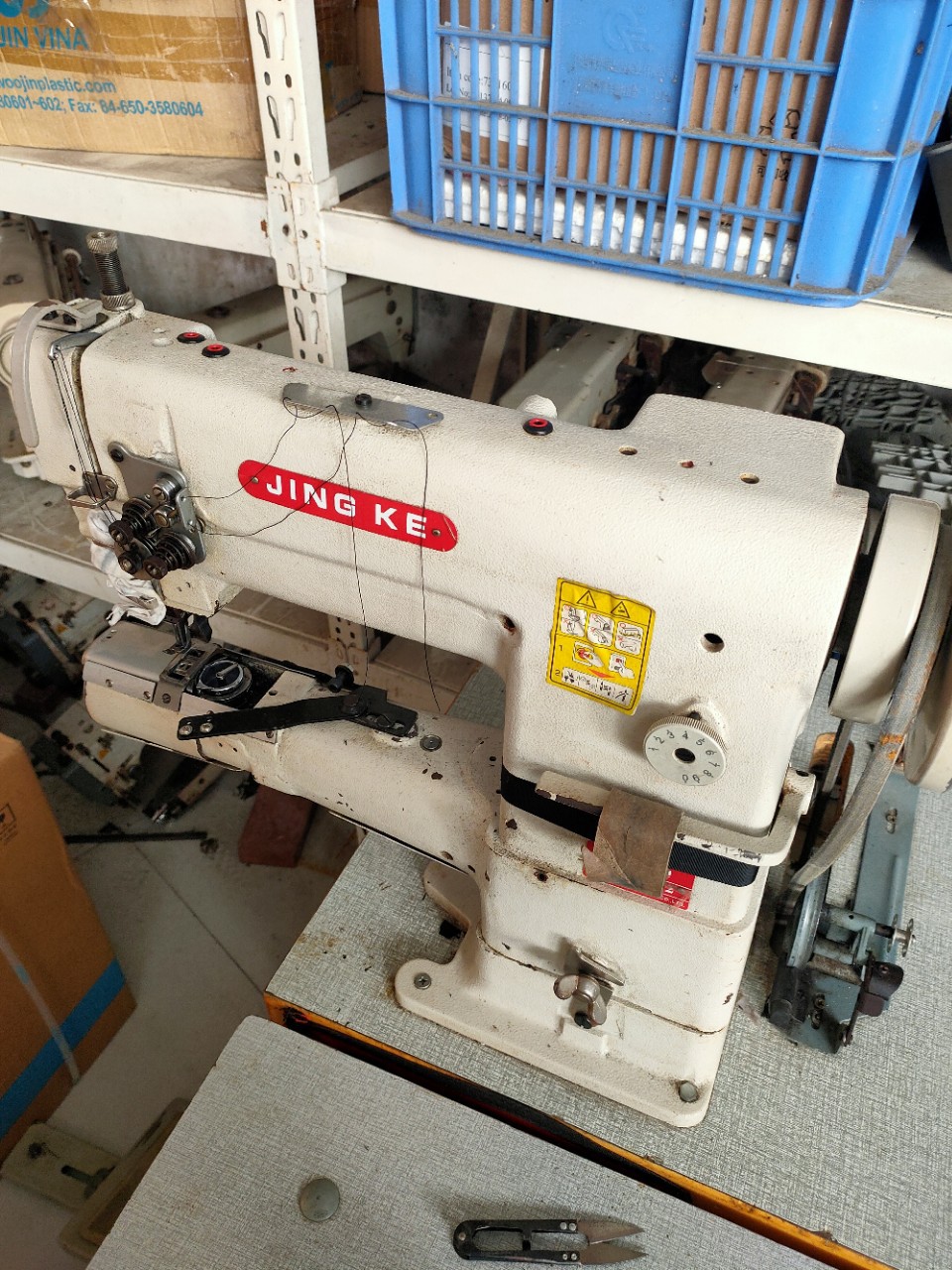 二手高头双针车