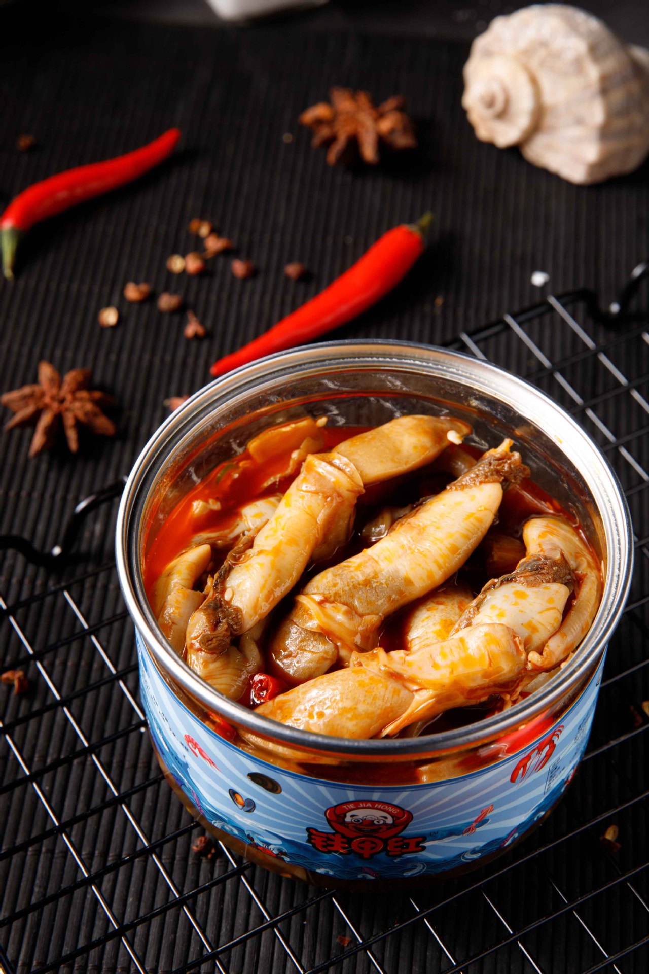 麻辣蛤蜊肉香辣即食罐装花蛤肉花甲肉贝壳类小海鲜海产品特产零食