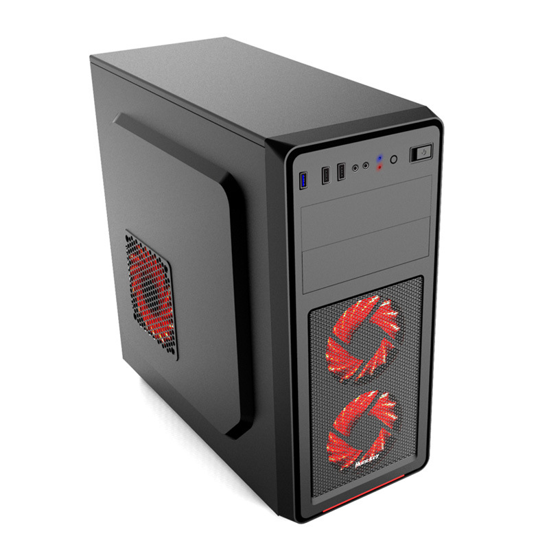 航嘉gs400x小黑机箱电脑机箱 台式机主机箱支持背线usb3.0机箱