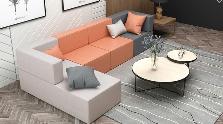 转角沙发l形沙发直角沙发办公沙发签约区沙发洽谈区接待区沙发