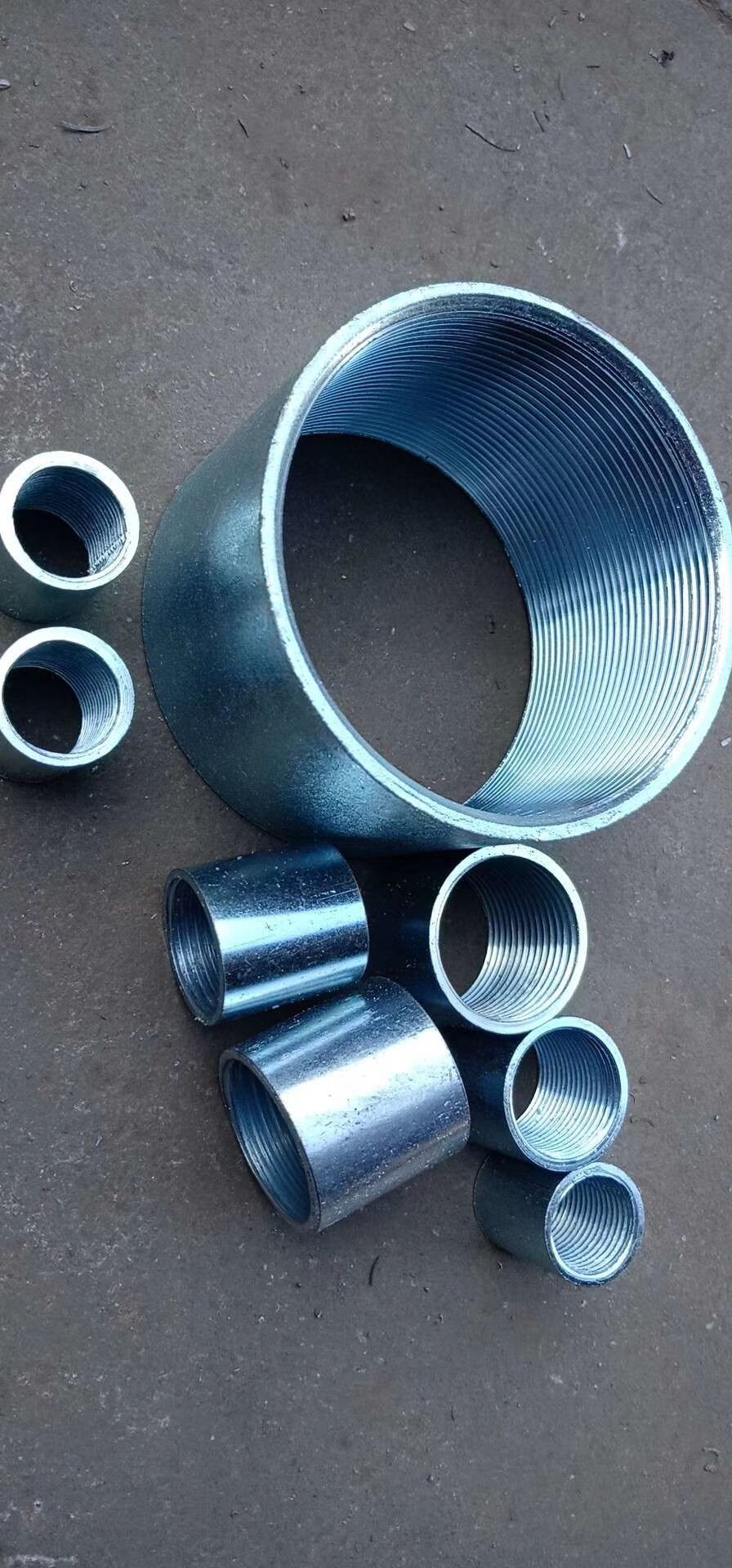 厂家直销镀锌钢束节 内丝束接管古 钢管接头 内丝直接接头 dn15