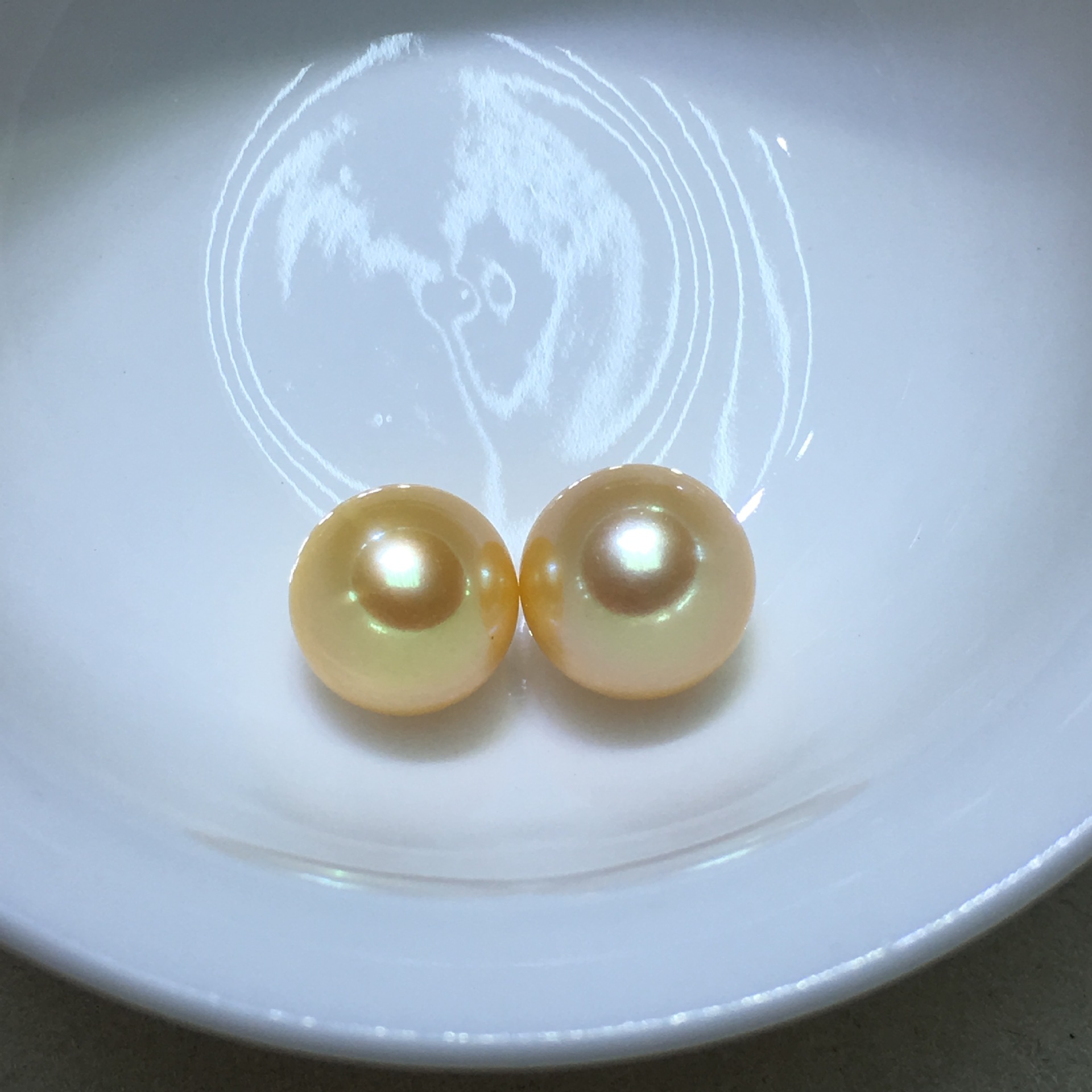 5-8mm 圆 淡水金珍珠散珠 手工diy饰品原材料 半孔珍珠厂家直销