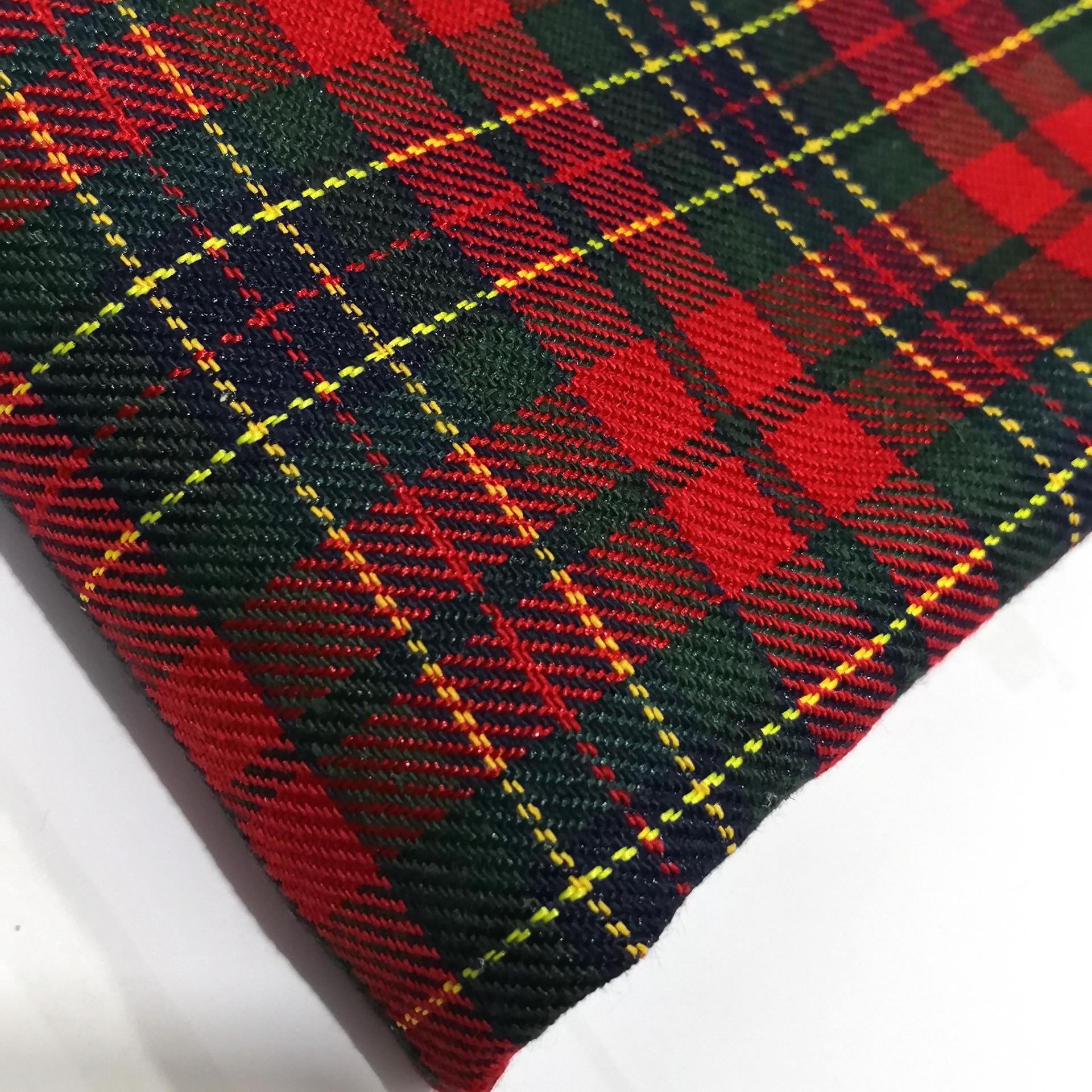 现货供应圣诞斜纹红绿格子布料 校服校裙园服百褶裙领带面料 批发