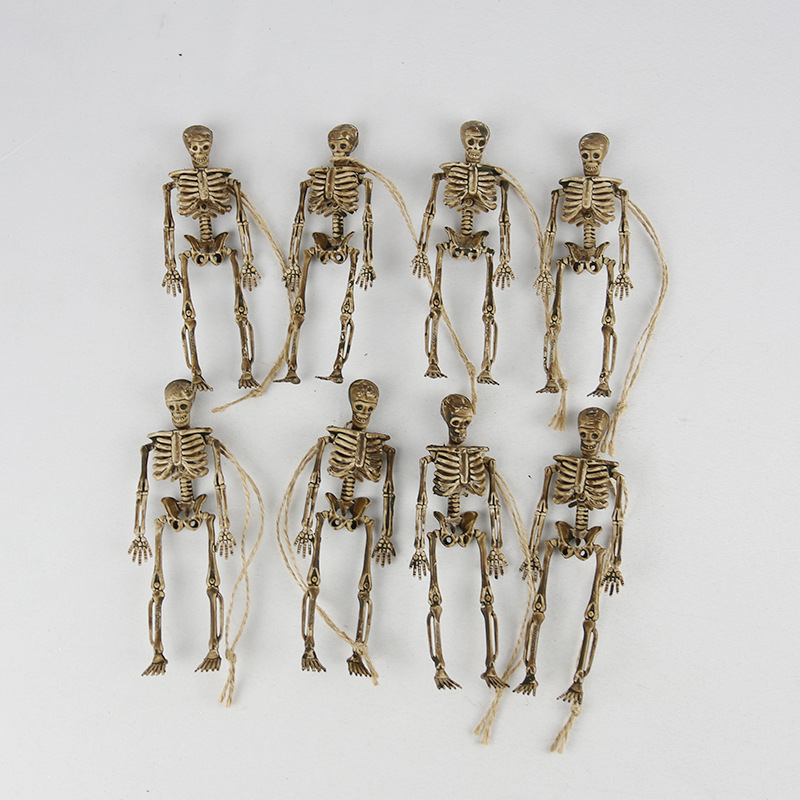 Spot Cross-Border E-Commerce Halloween Decoration Props Prank Supplies Diy Skull Skeleton Body Skeleton Set