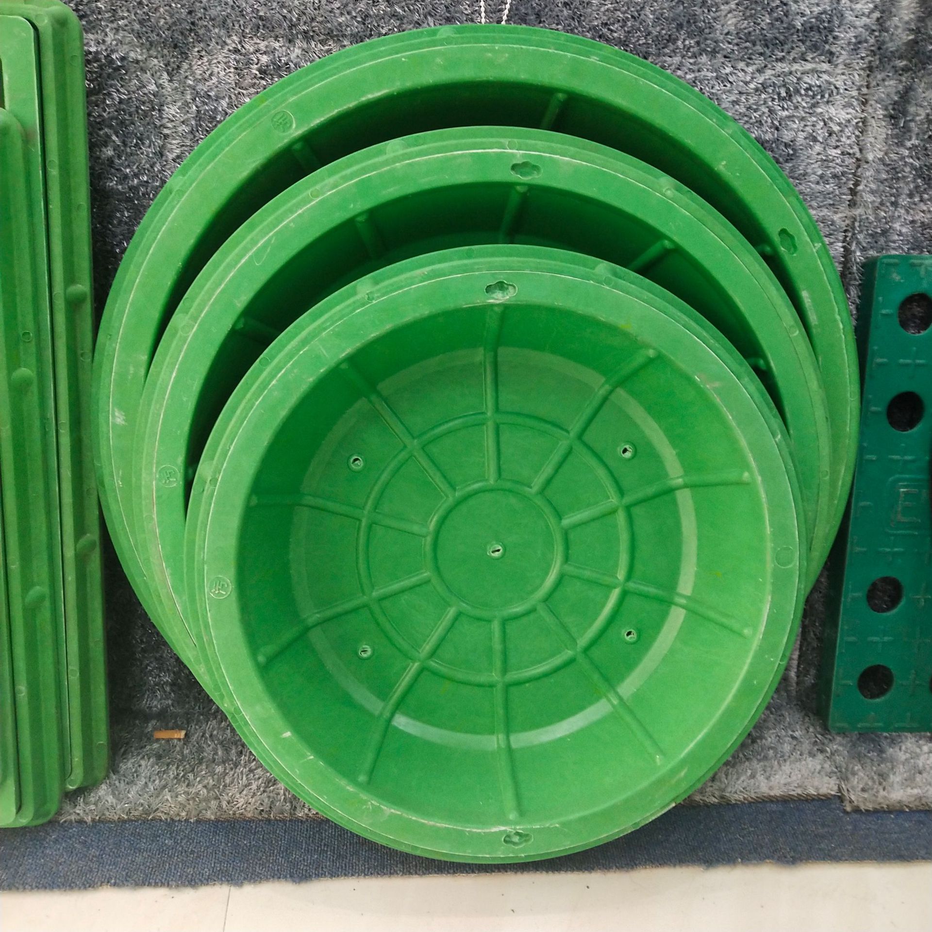 smc种植井盖下凹圆形草盆井盖Φ700北京绿化带下沉式井盖