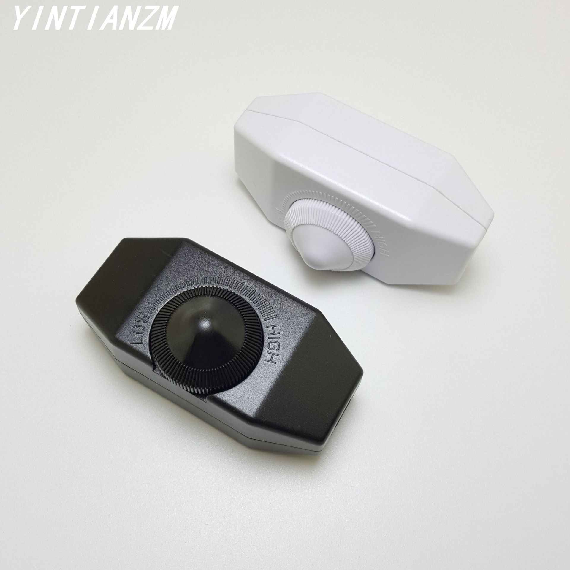 美规线上调光开关180度旋转无极调光开关台灯线上旋转微调开关