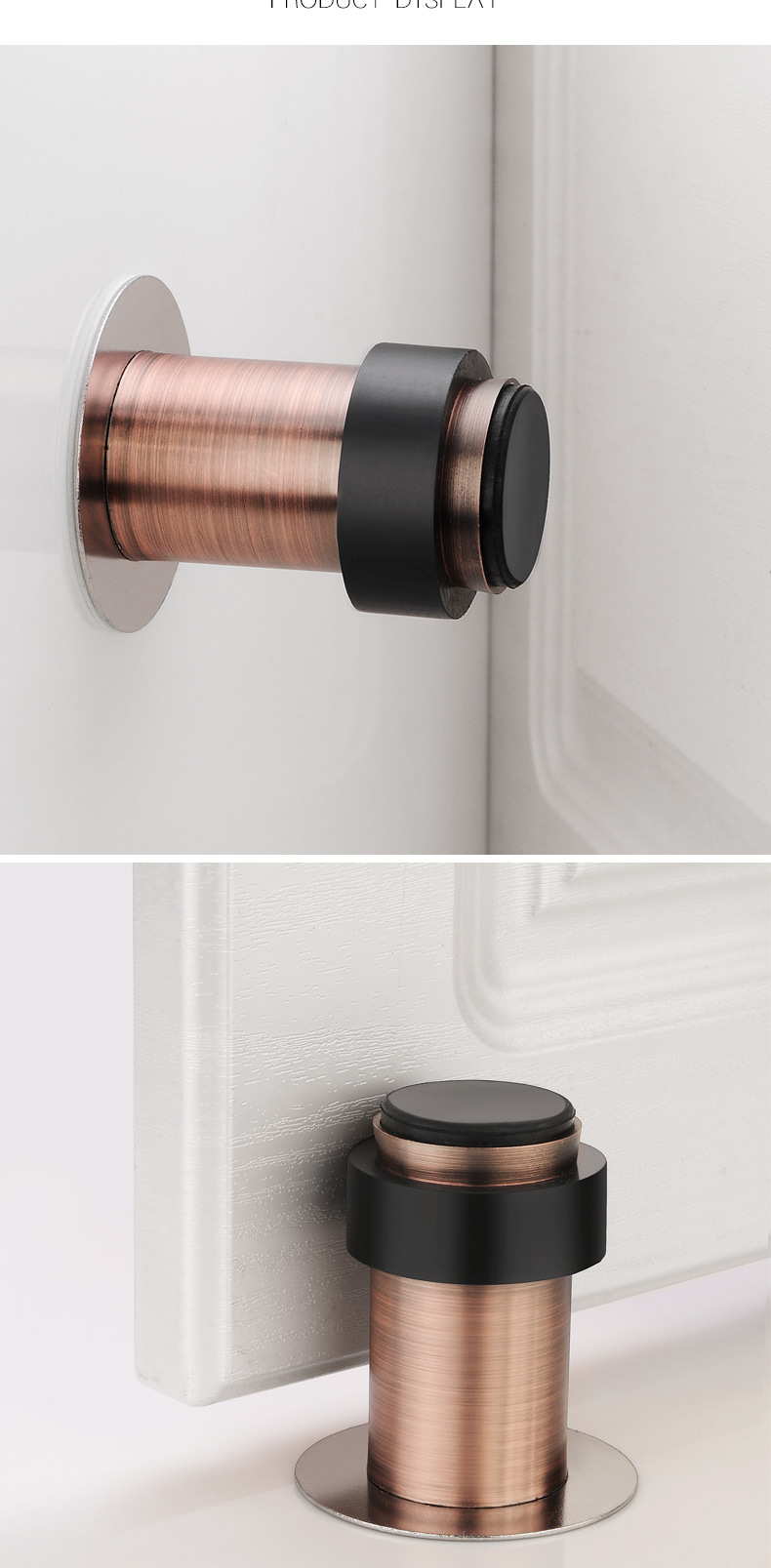 家用免打孔门档红古门顶防撞门碰 橡胶门吸室内门挡门阻隐形地吸