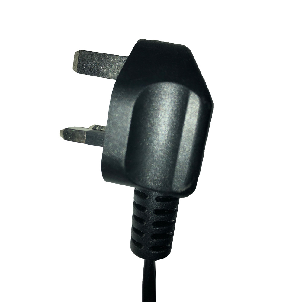 厂家直销高质量安全认证英式三芯插头电源线 乔普带保险丝插头