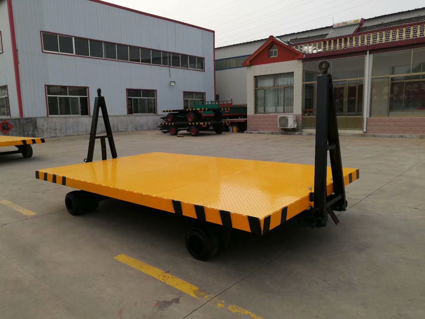 双向牵引拖车平板车 物流搬运车 牵引式重载平板拖车物流车