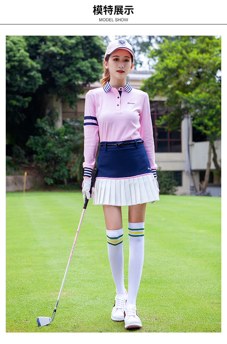 夏秋季新款高尔夫裙子夏韩版运动网球裙百褶半裙防走光golf短裙