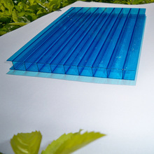厂家批发10mm双层阳光板 PC阳光板雨棚 温室大棚阳光板