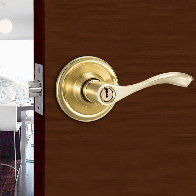 艾比欧球形执手锁家用卧室房门锁老式球形锁把手球形门锁具