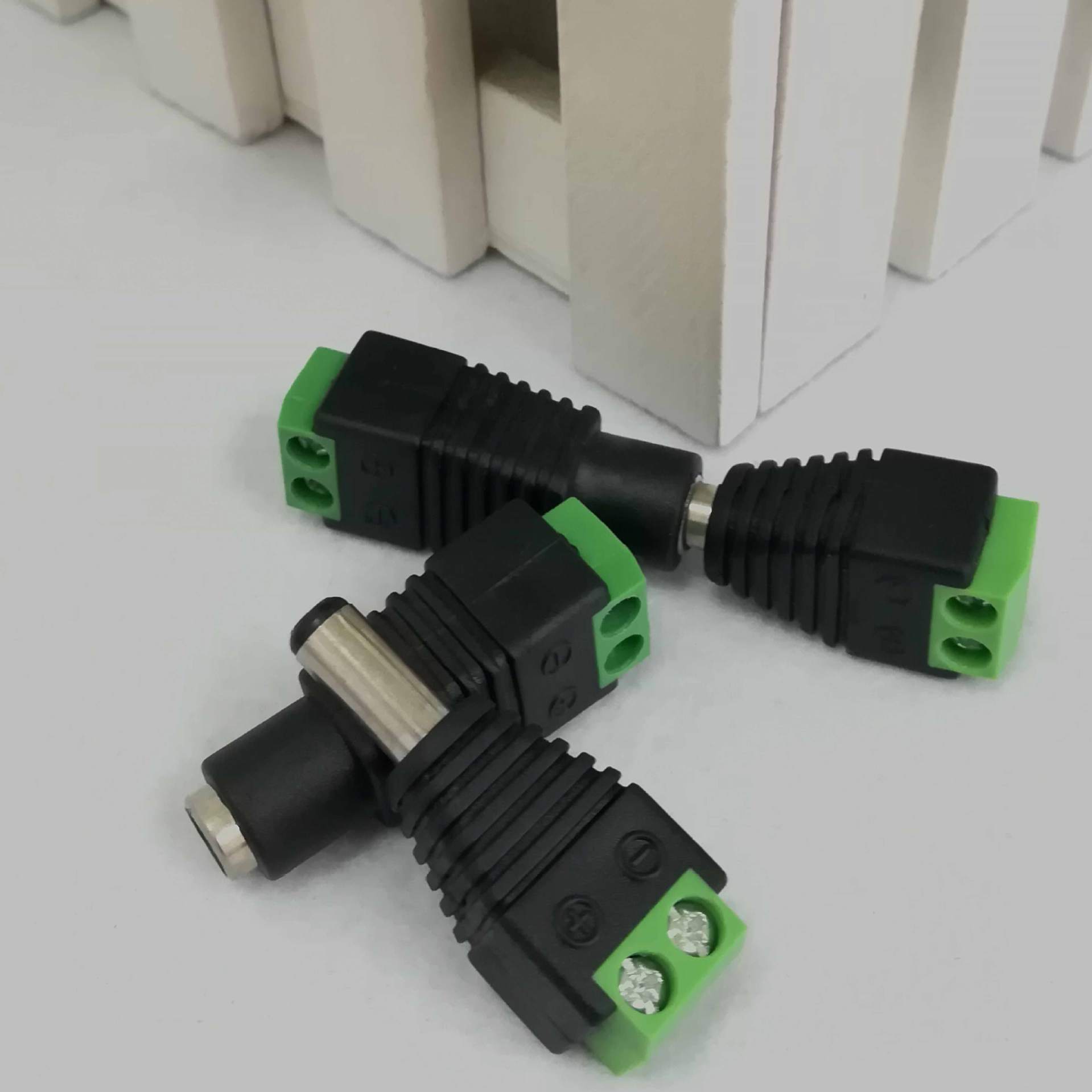 5mm dc公绿色端子dc 5525端子