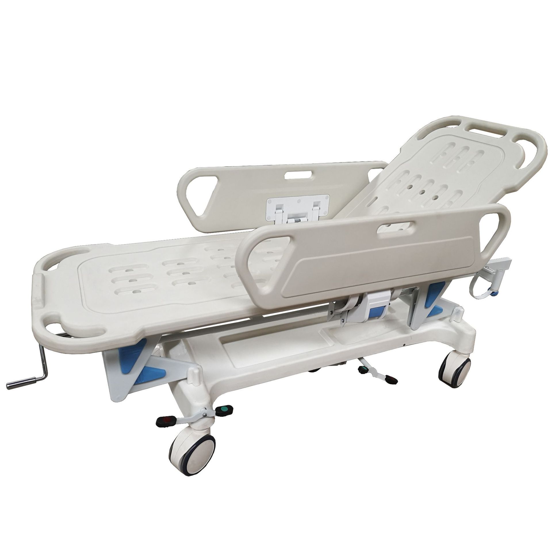 厂家直销病人推车手术转运床车豪华升降平车abs手摇平车抢救床