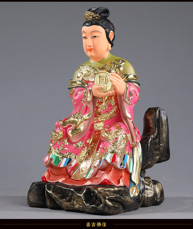 树脂佛像太阴神像 16寸 太阴娘娘 星君 日月星君供奉摆件
