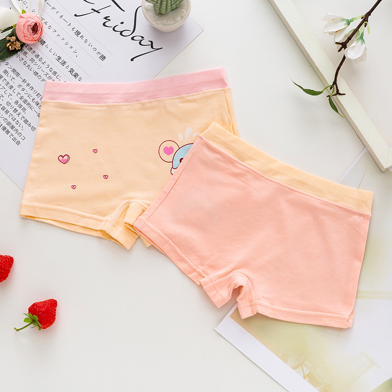 儿童内裤棉女童平角裤小学生四角裤婴幼儿宝宝平口内裤女孩短裤