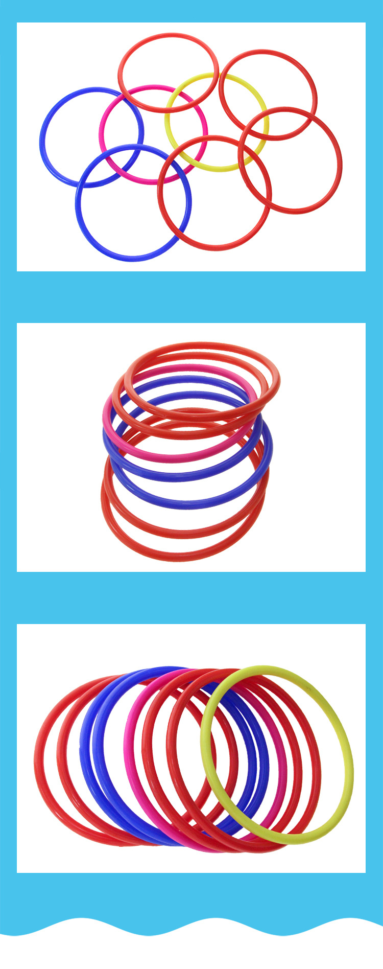 厂家直销实心投掷套圈圈12cm加粗小夜灯套环套圈圈地摊游戏扔圈圈