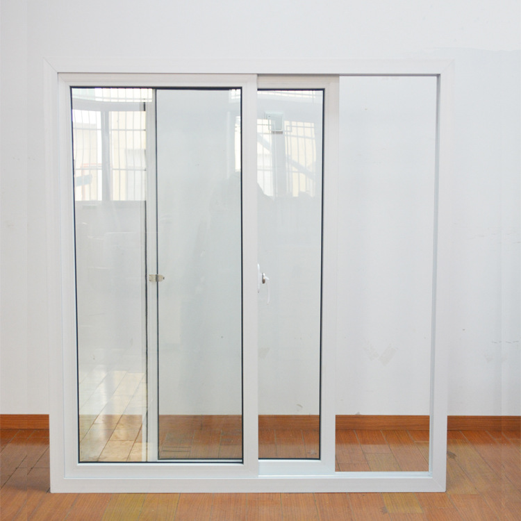 上海厂家批量生产供应白色塑钢推拉窗 隔音隔热塑防盗家用推拉窗