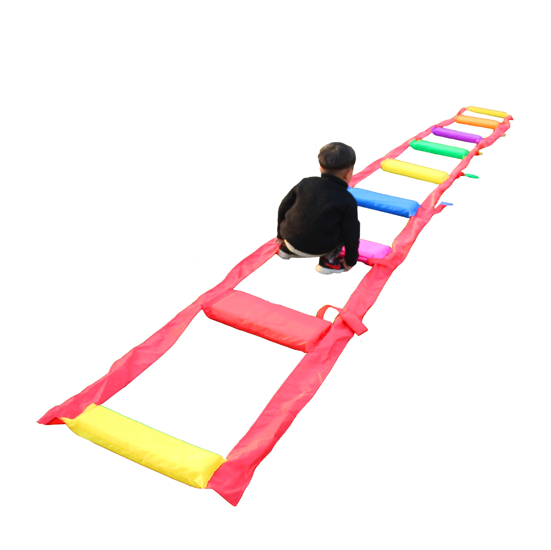 幼儿园感统训练状元桥 多彩吊桥 亲子户外趣味游戏体智能体育道具