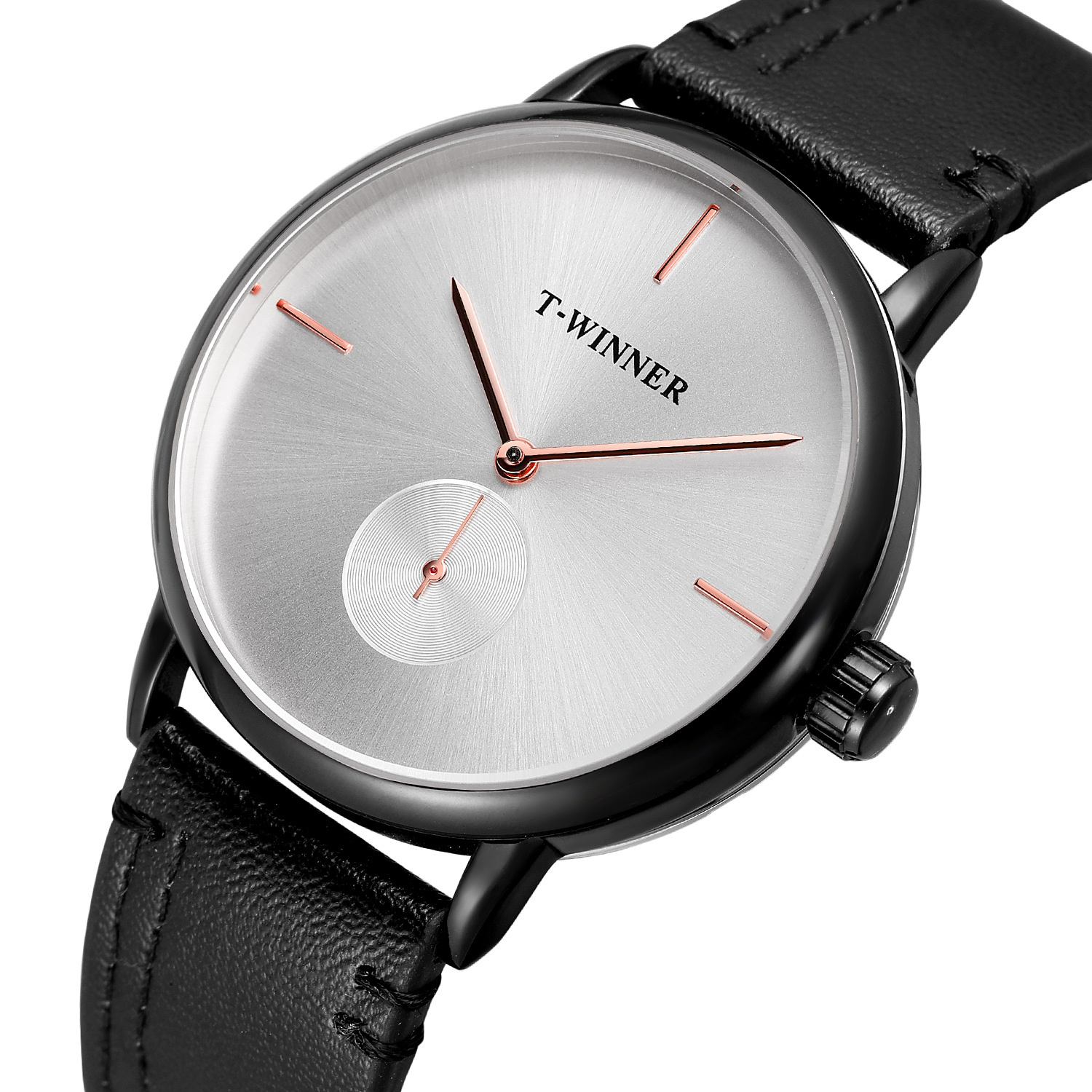t-winner手表男士超薄防水简约男表机械表胜利者