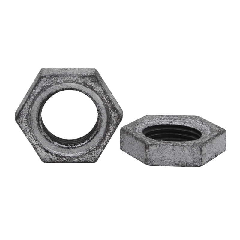 根母玛钢镀锌管件五金建材配件水管紧固螺母锁片英制螺纹npt螺纹