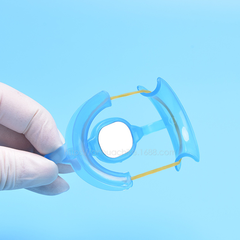 弓形带镜开口器 m型挡舌口内支撑扩嘴器 美白贴面开口器 牙科工具