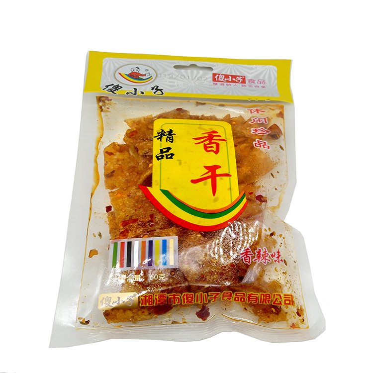 傻小子60g精品香干 麻辣零食豆皮 休闲食品 辣条豆制品