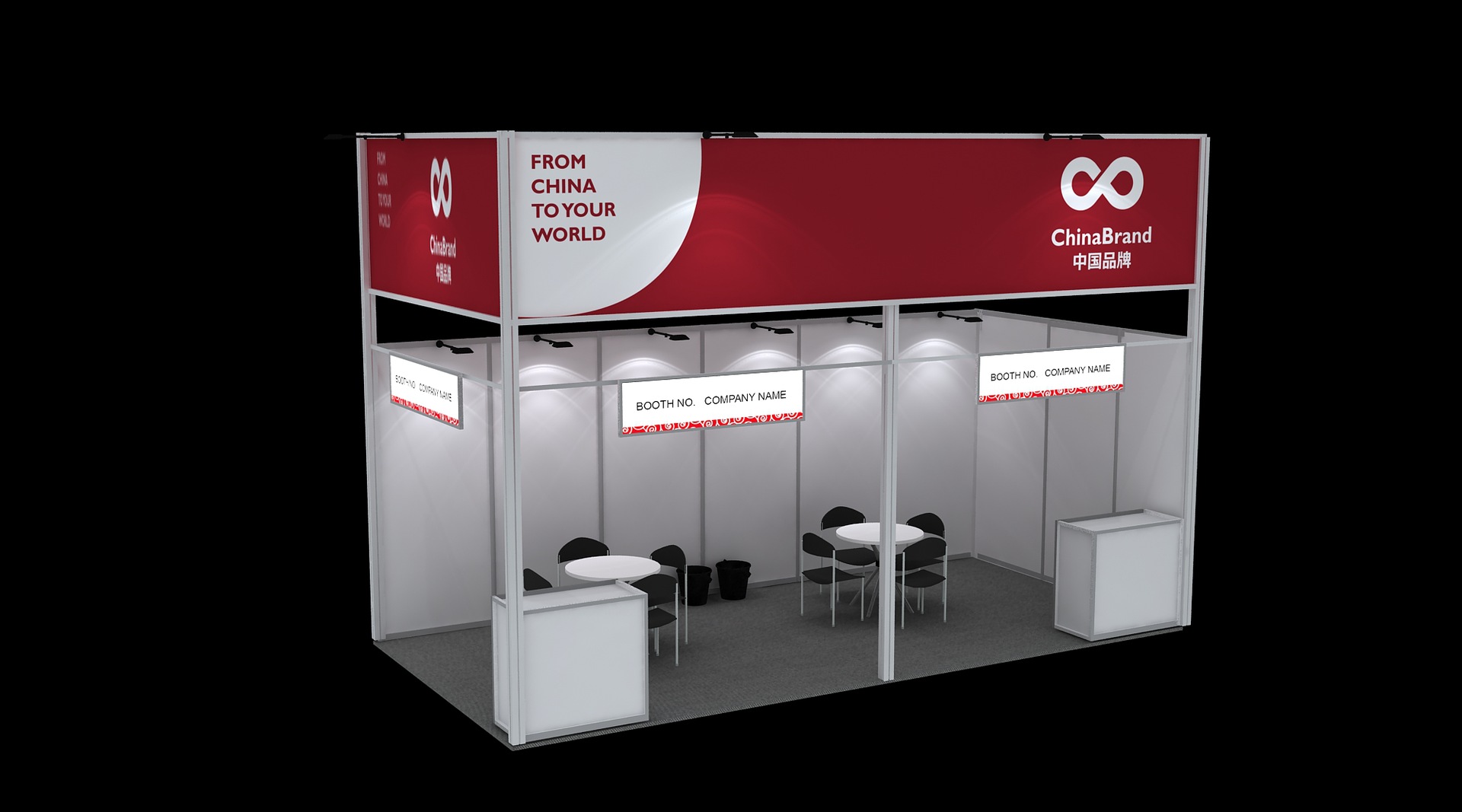 工厂可做任意标摊,特装展台定制,折叠展柜,各类展位铝料配件齐全