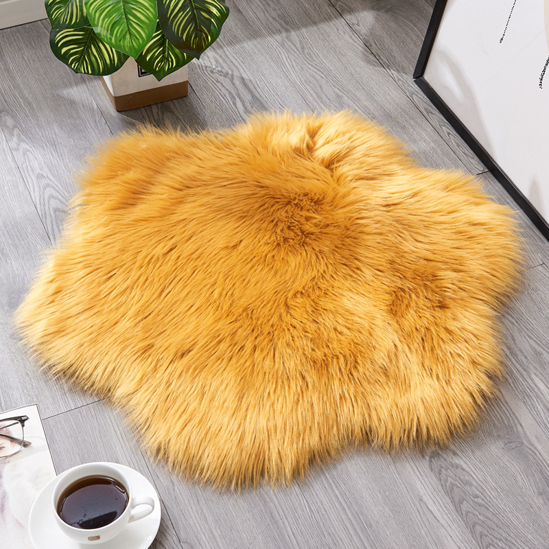 2023 popular nordic solid color plum carpet simple home versatile fashion coffee table foot mat cold-proof floor mat