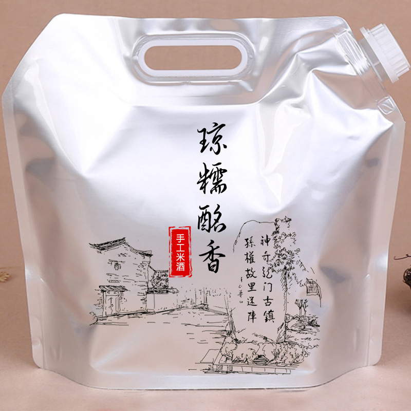 龙门米酒浙江杭州富阳土特产龙门古镇米酒自立袋袋装