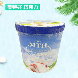 现货批发 巧克力口味冰淇淋 美特好桶装冰淇淋6千克/桶 量大从优