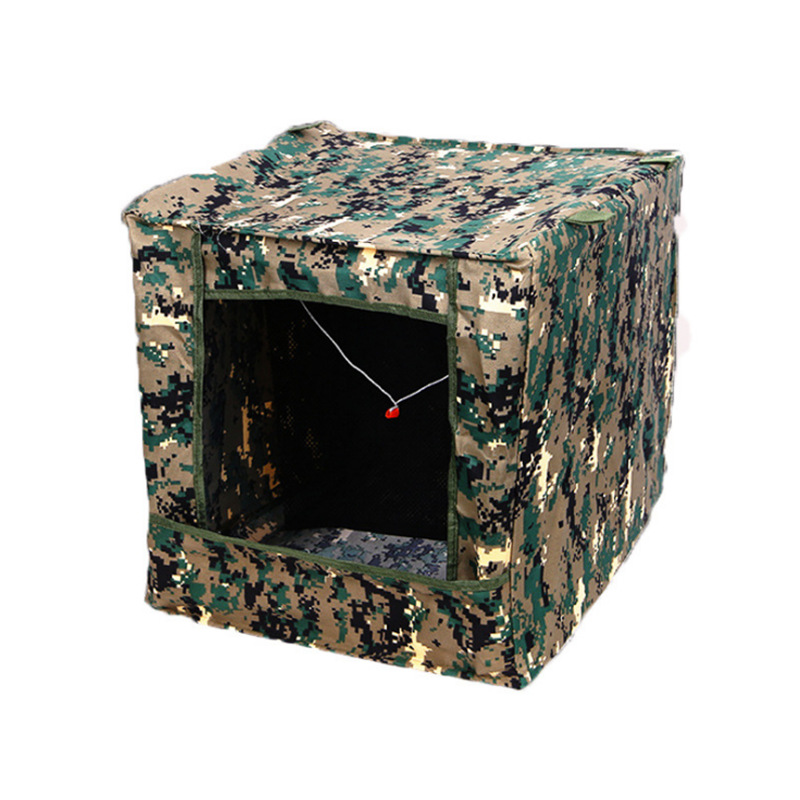 40*40迷彩弹弓靶箱弹弓钢珠箱可折叠弹弓练习箱弓粮收集箱弹弓