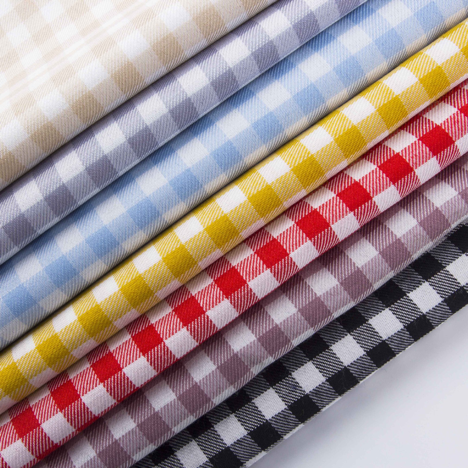 格子人棉色织布