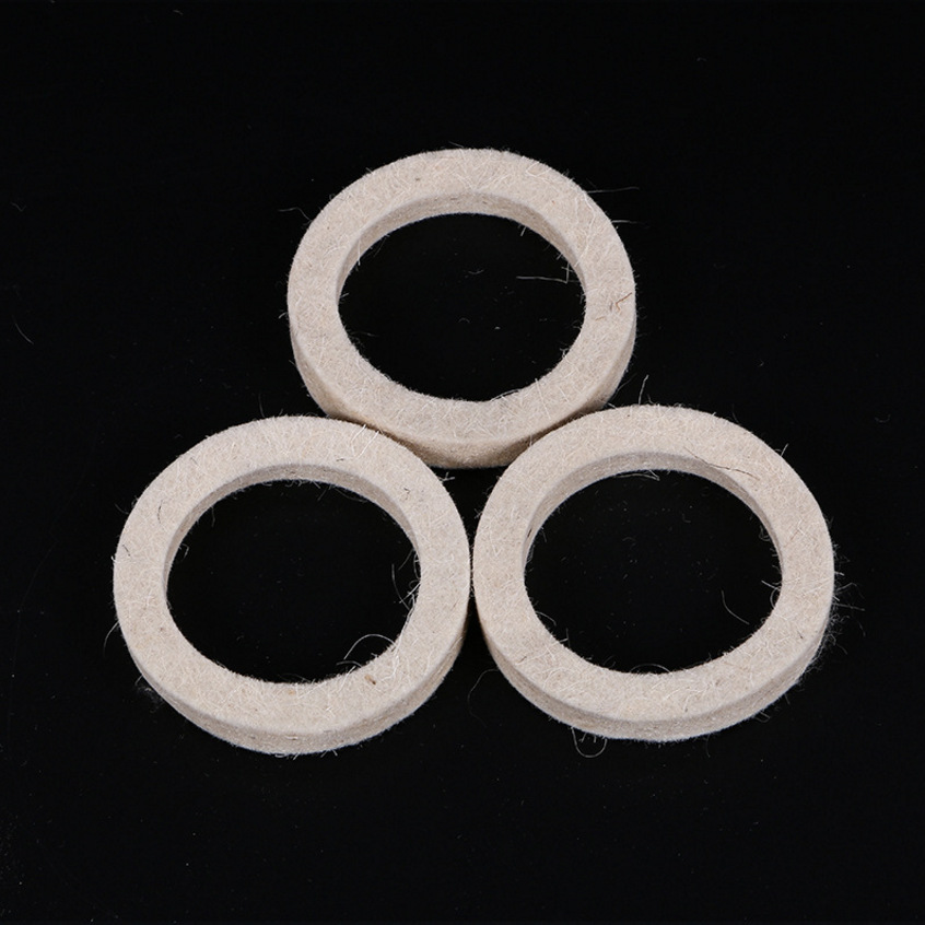 工业羊毛毡垫圈 密封吸油羊毛毡圈 防尘除尘羊毛毡垫 毛毡电机套