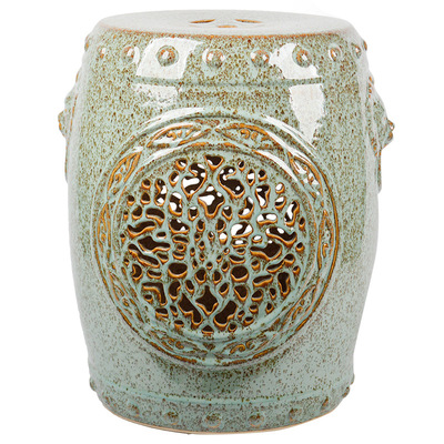 龙鸣狮吼凳复古绣墩鼓墩凳鼓椅圆墩家用陶瓷工艺品别墅圆凳子