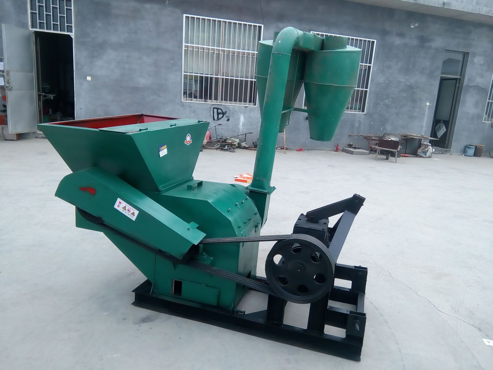 单沙克龙双沙克龙秸秆粉碎机 方便省力 除尘环保