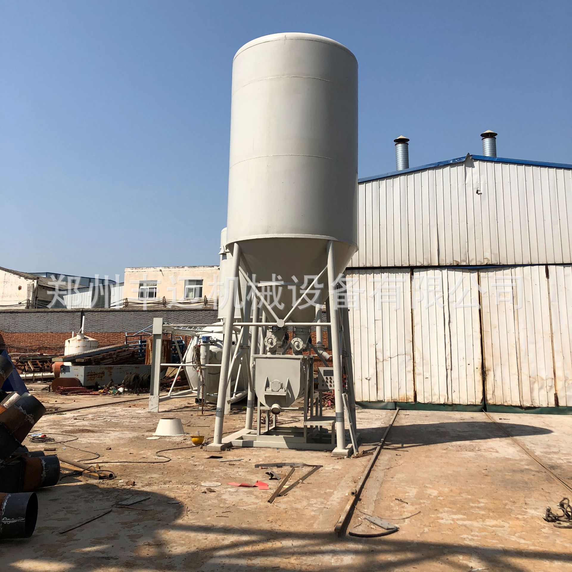 干粉砂浆生产线储料罐立式加厚砂浆搅拌罐工地用新型环保砂浆罐