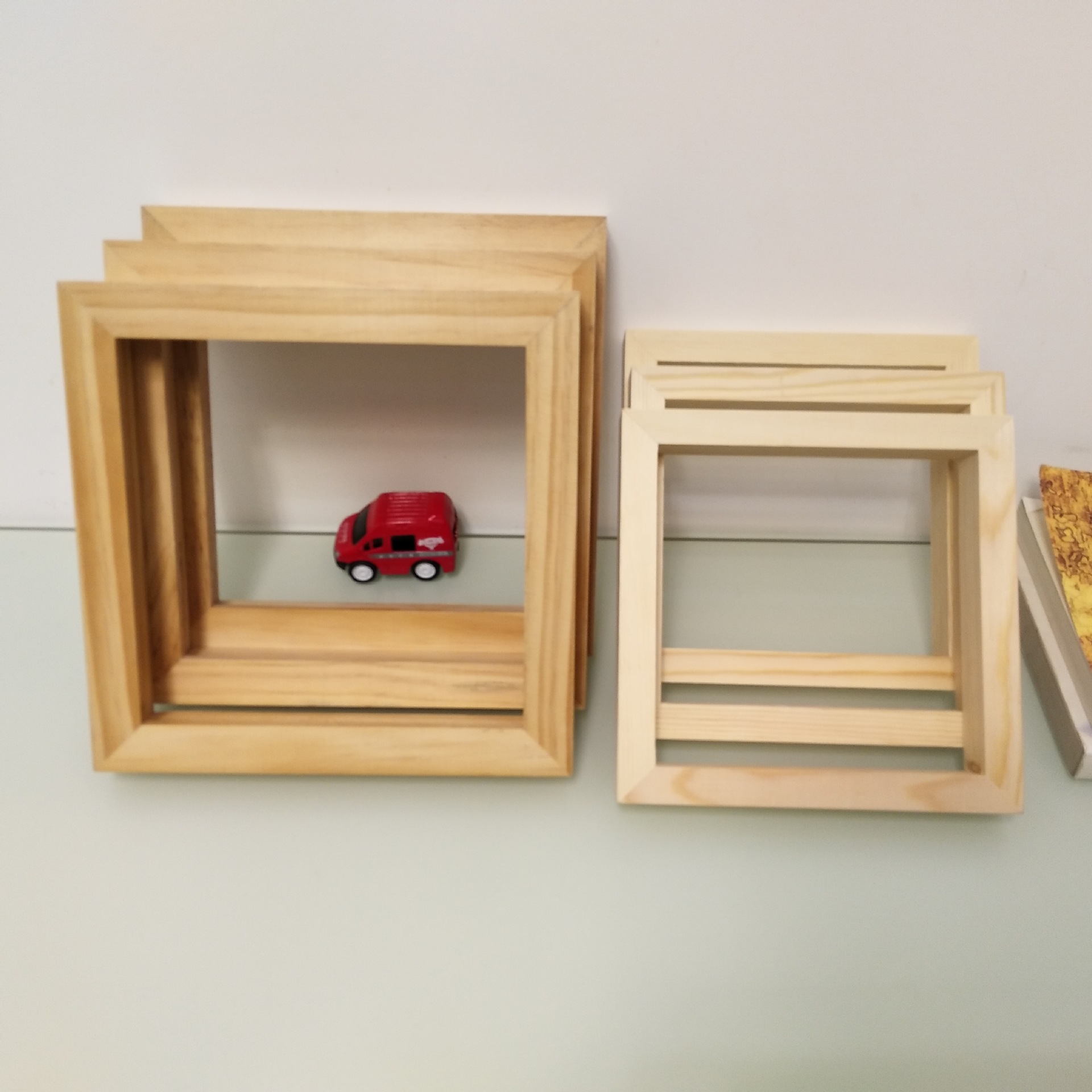 厂家直销木制油画框 固体粉饼可定制手工画框实木相册diy油画框