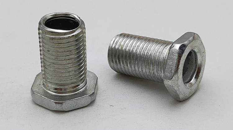 m10空心螺丝六角打孔螺栓细牙螺管穿线穿孔加长沉头螺母灯具配件