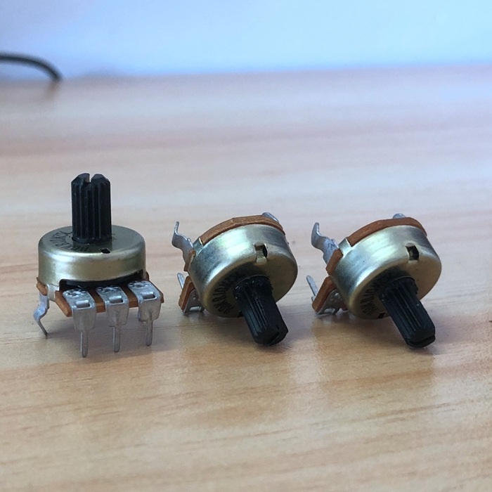 161型b10k单联b103发烧音响音箱功放音量电位器 3脚10mm半柄