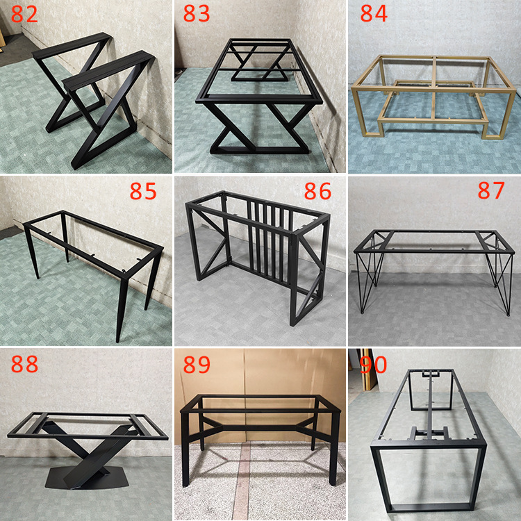 定制铁艺桌架桌腿北欧金属支架桌脚大板桌小茶几办公餐桌台脚精品