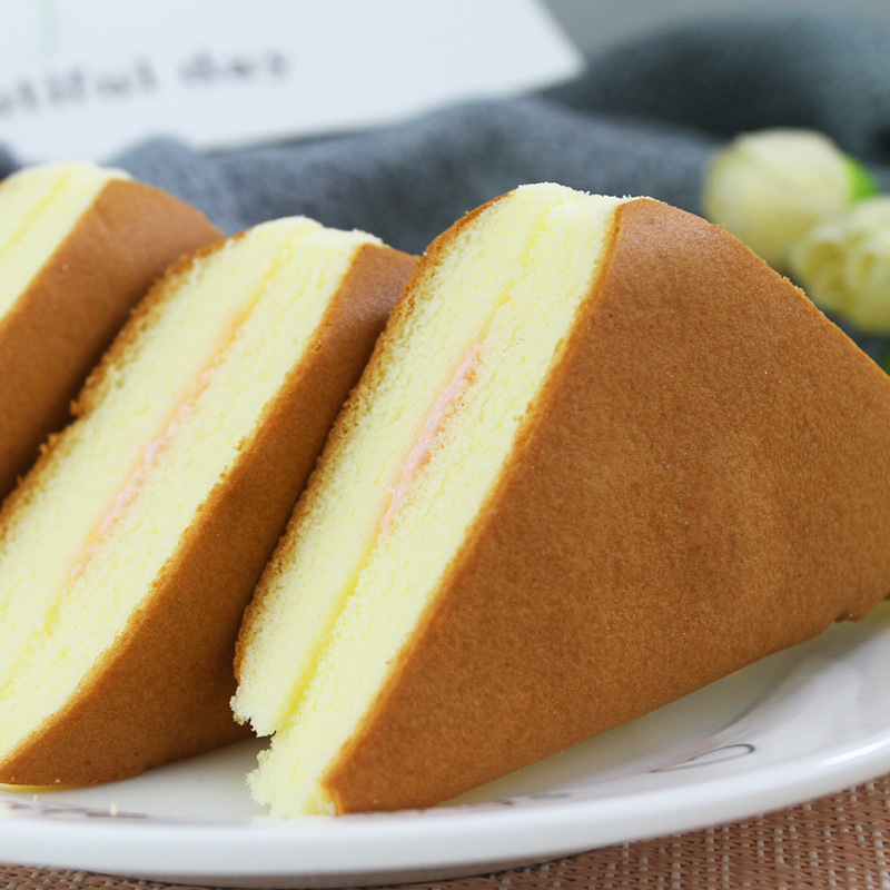 巴比熊西式奶香蒸蛋糕三明治面包4斤早餐整箱2000g蛋糕夹心零食