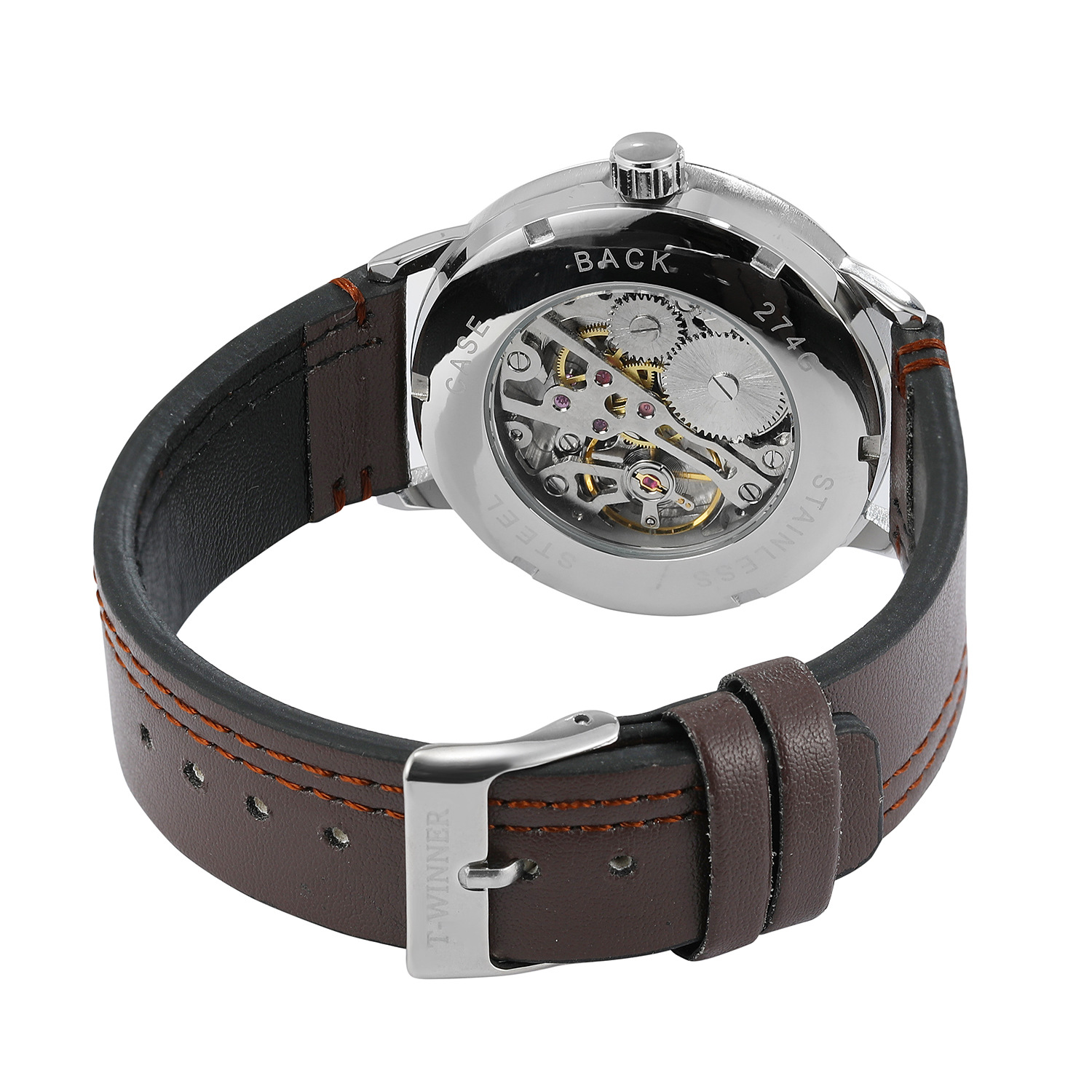 t-winner手表男士超薄防水简约男表机械表胜利者