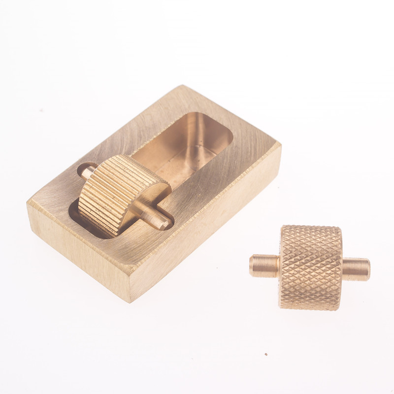 纯铜油边盒 迷你边油盒 斗边油笔皮边处理diy手缝牛皮革皮艺皮具