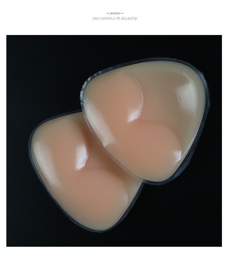 3d加厚显大硅胶胸垫伪娘义乳罩杯泳衣插垫比基尼隐形内衣插片批发