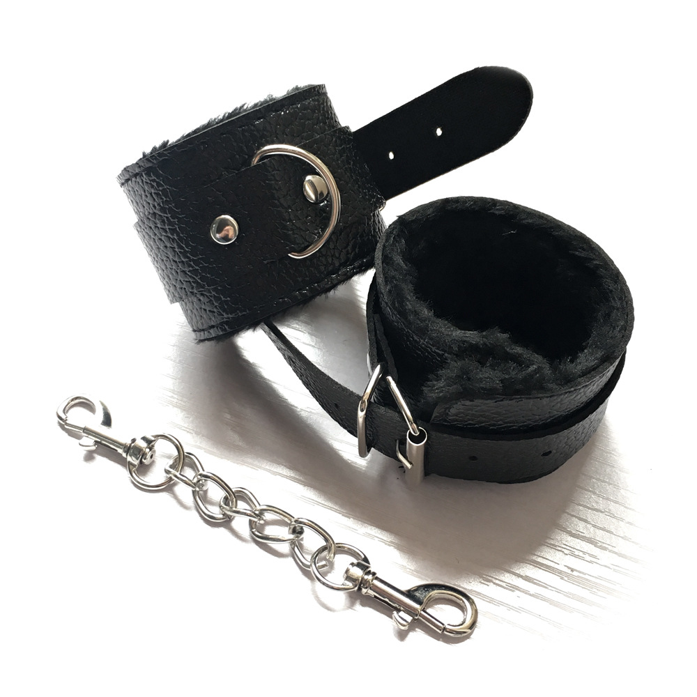 成人情趣荔枝纹手铐 外贸男女奴用调教品pu皮革玩具用品厂家直销