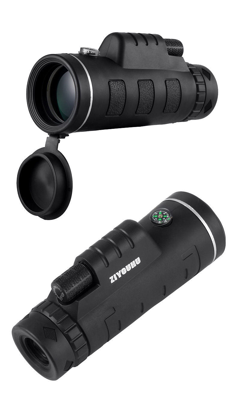 跨境专用40x60单筒望远镜高倍高清微光宽带绿膜大目镜一件代发