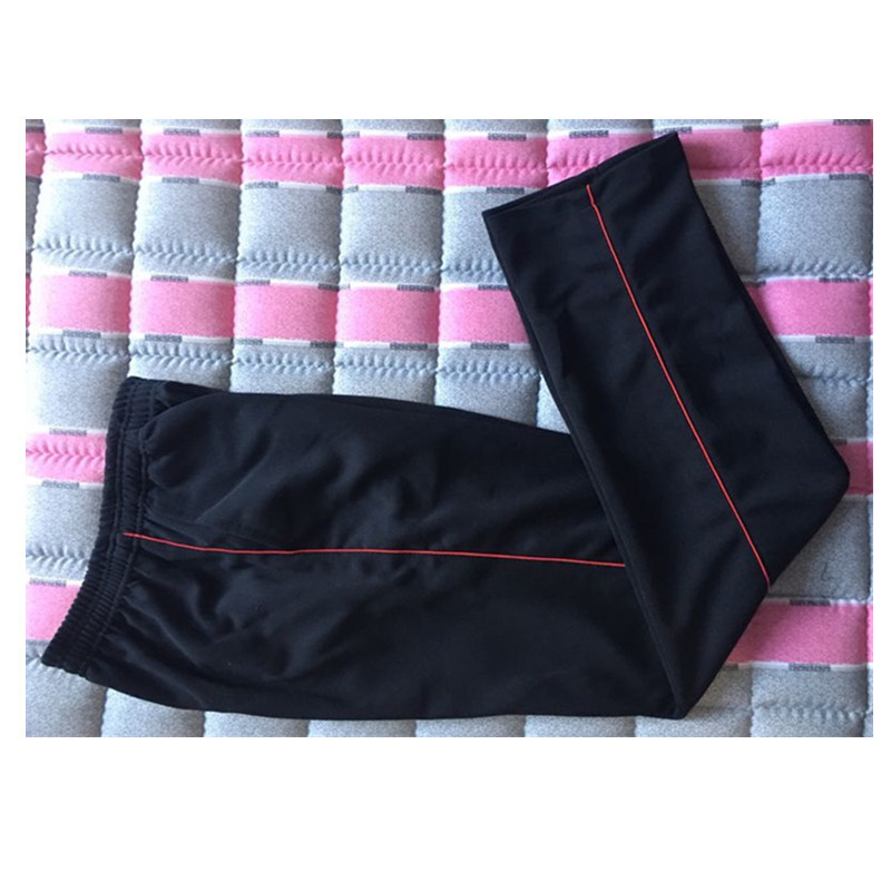 School Pants Men's Sports Pants Blue High School Student Summer Pants Single Stripe Straight Two Horizontal Strips Black Junior High School Uniform Pants