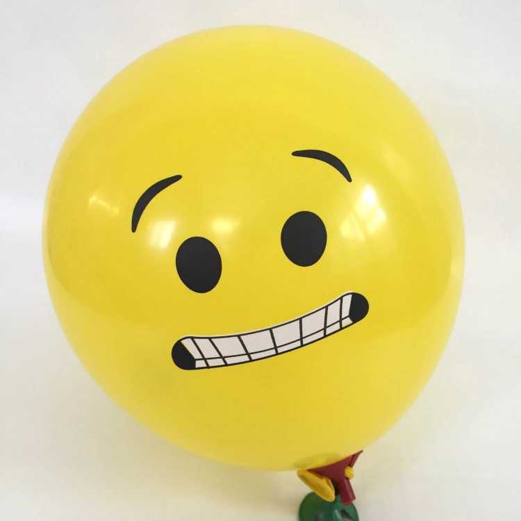 12寸加厚qq表情包气球 黄色表情微信笑脸气球 微商地推小礼品批发